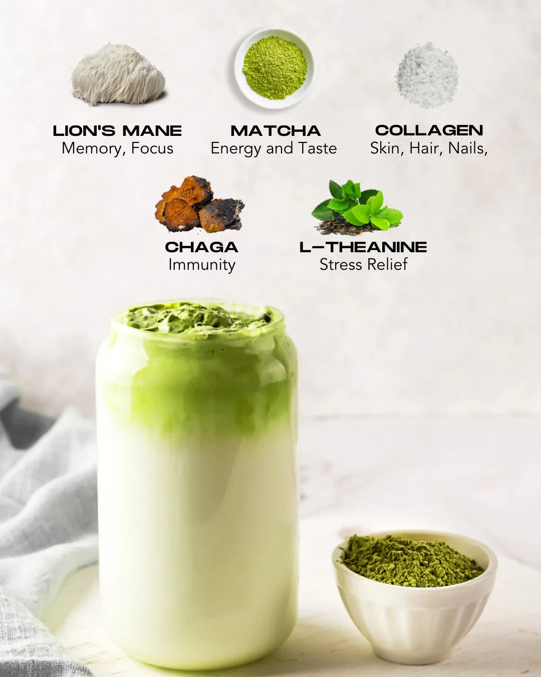 Mushroom Matcha Powder (180g)